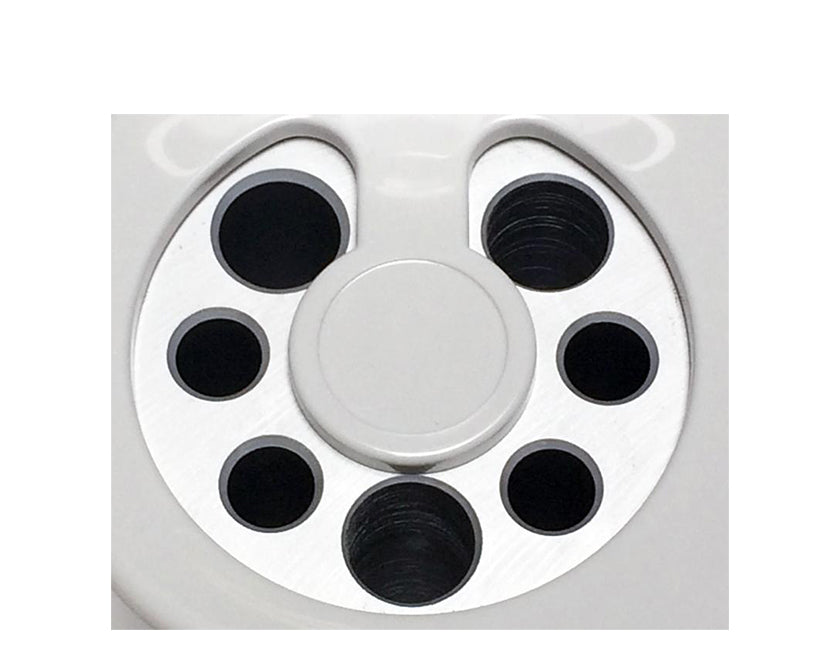 C-warmer blue type 2 has 3 large slots and 4 small slots.