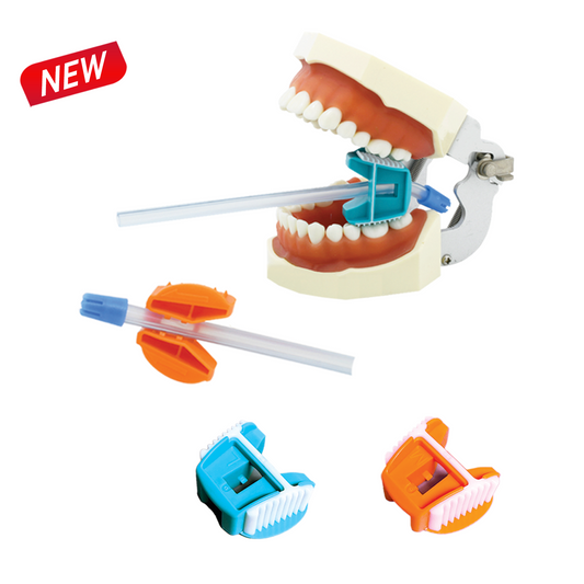 EZ Bite Block Soft™ – 2-in-1 Disposable Bite Block with Saliva Ejector Holder