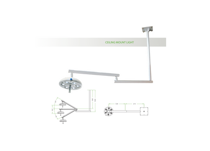 D6 HEXA : LED Dental Operatory Light D-CAM Cordless