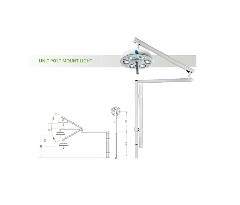 D6 HEXA : LED Dental Operatory Light D-CAM Cordless