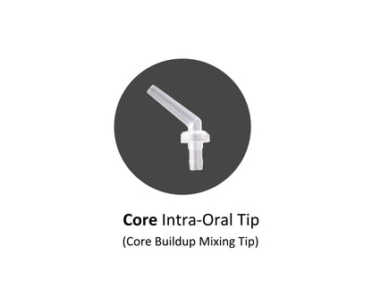 Core intra oral tip for core buildup mixing tip. 