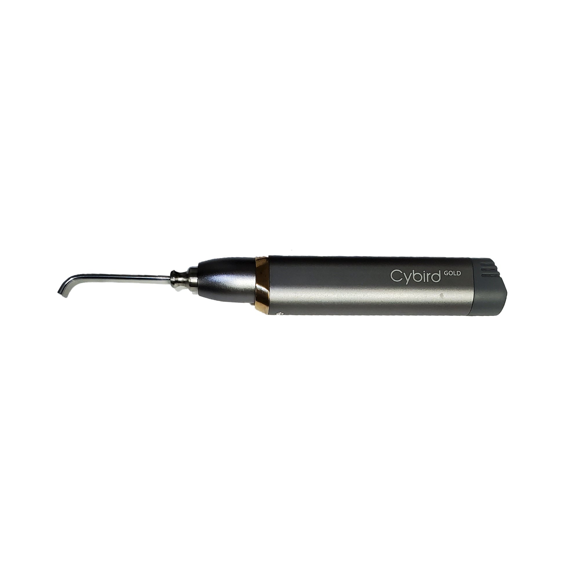 Transilluminating tip attached to Cybird Gold.