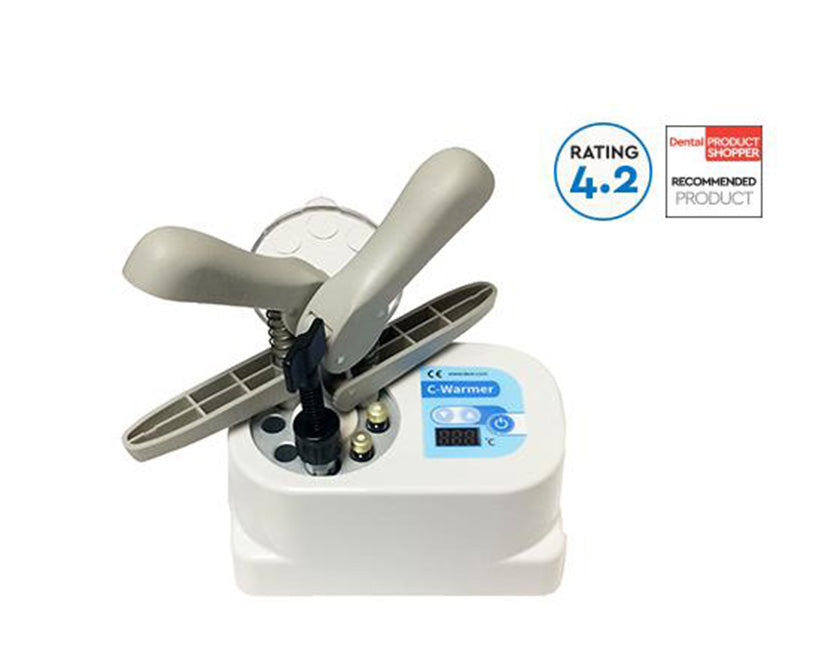 C-Warmer blue type 2 holding 2 compule guns, anesthetic syringe and 2 doses of anesthetic.